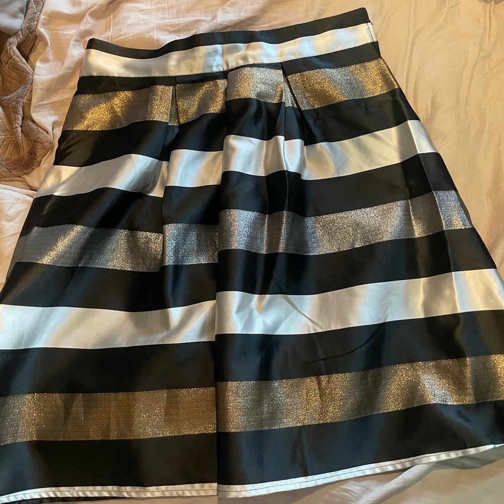 Gold silver and black skirt from maurices